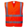 Warnschutz Weste mit Schulterreflexband, C470, Orange, Größe L/XL